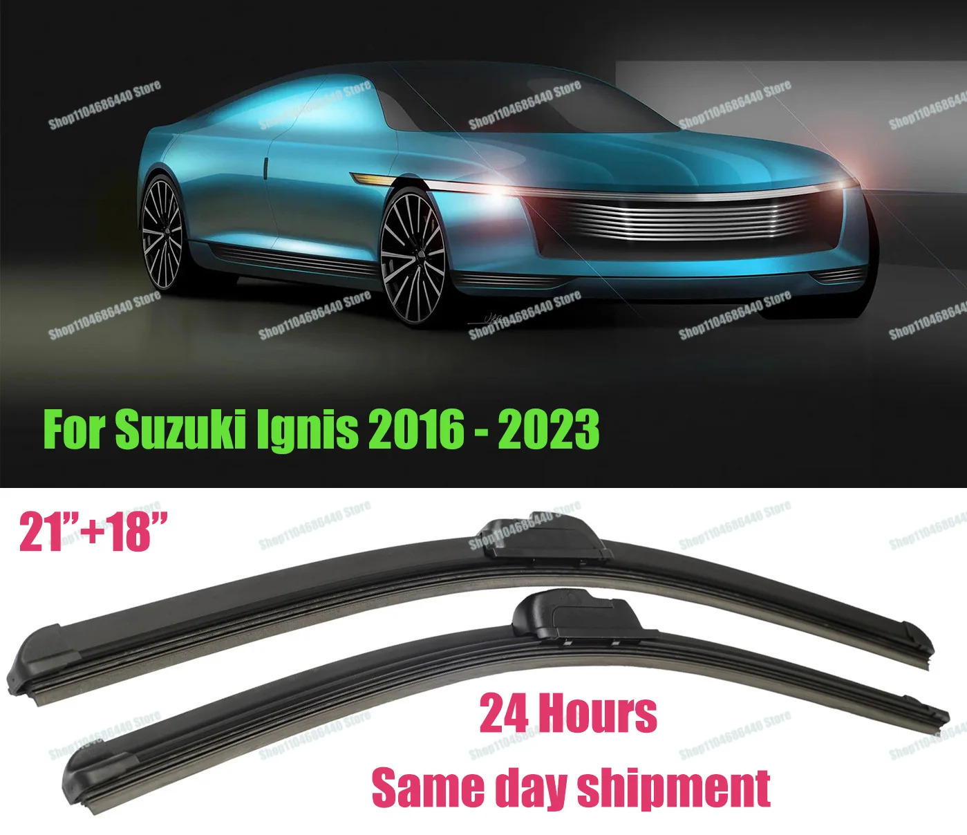 Front Wiper Blades For Suzuki Ignis 2016 - 2023 2022 2021 2020 2019 2018 2017 SZ-T SZ5 Windshield Windscreen Window Brushes
Front Wiper Blades For Suzuki Ignis 2016 - 2023 2022 2021 2020 2019 2018 2017 SZ-T SZ5 Windshield Windscreen Window Brushes