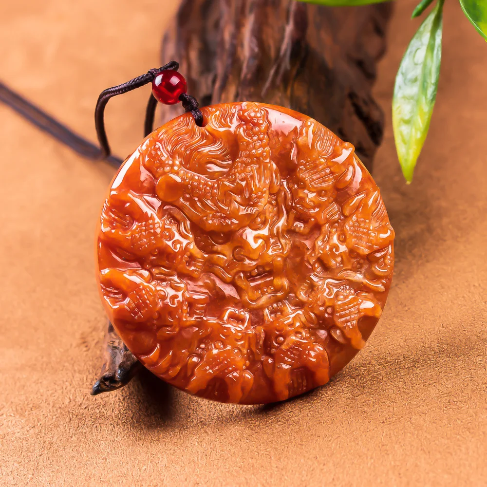 Grade A Natural Myanmar Jadeite Dragon Pendant Necklace Carved Amulet Real Jade Luxury Charm Vintage Fashion Gifts for Women
Grade A Natural Myanmar Jadeite Dragon Pendant Necklace Carved Amulet Real Jade Luxury Charm Vintage Fashion Gifts for Women