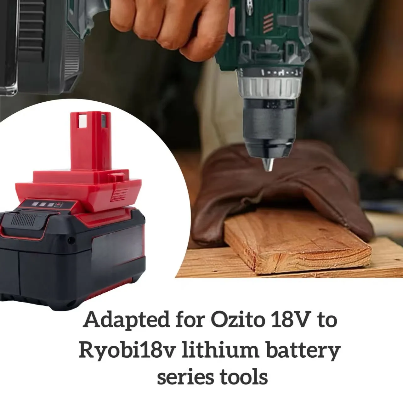 1PCAK Battery Power Converter Adaptor For Ozito 18v Lithium Compatible To Ryobi18V Tools Adaptor (Not Include Tools And Battery)
1PCAK Battery Power Converter Adaptor For Ozito 18v Lithium Compatible To Ryobi18V Tools Adaptor (Not Include Tools And Battery)