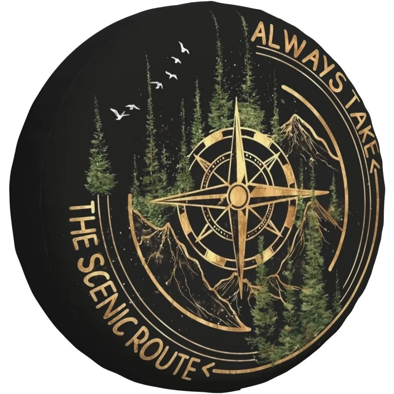 Spare Tire Cover for RV SUV Car Funny Compass Road Print Waterproof Dustproof Tire Cover for Camper Travel Trailer Truck
Spare Tire Cover for RV SUV Car Funny Compass Road Print Waterproof Dustproof Tire Cover for Camper Travel Trailer Truck