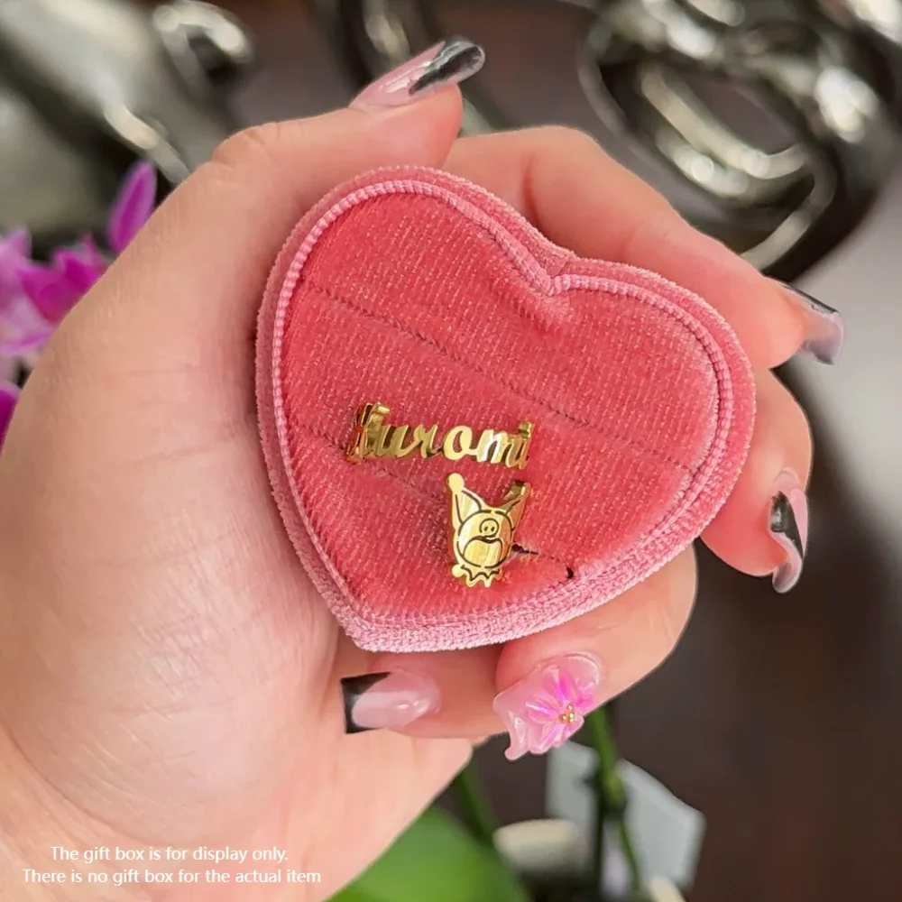 Custom Kuromi Hello Kitty Name Rings For Women Personalized Stainless Steel Cartoon Cat Open Ring Custom Letter Girls Jewelry
Custom Kuromi Hello Kitty Name Rings For Women Personalized Stainless Steel Cartoon Cat Open Ring Custom Letter Girls Jewelry