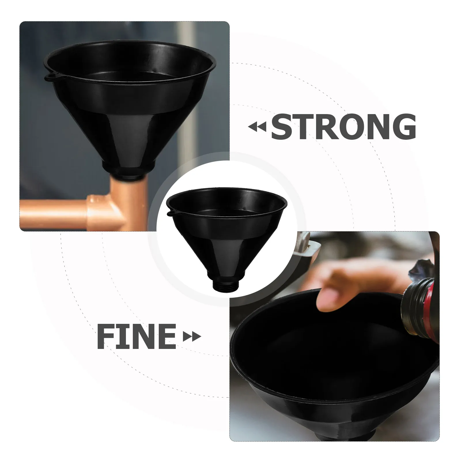 Plastic Funnel Multi-Functional Liquid Dispensing Household Filling Bottle Spill-Proof Easy-Clean Oil Water Transfer 
Plastic Funnel Multi-Functional Liquid Dispensing Household Filling Bottle Spill-Proof Easy-Clean Oil Water Transfer