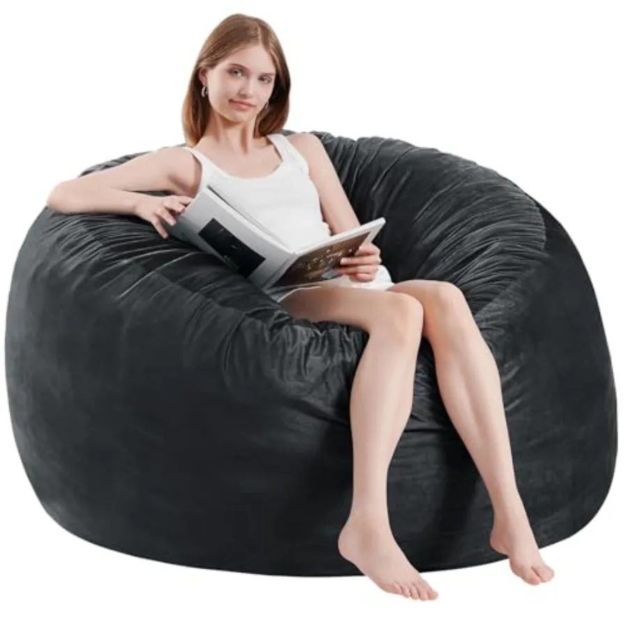Bean Bag Chairs for Adults - Memory Foam Furniture BeanBag Chair - /Teens Sofa with Soft Micro Fiber Cover - Round Fluffy Couch
Bean Bag Chairs for Adults - Memory Foam Furniture BeanBag Chair - /Teens Sofa with Soft Micro Fiber Cover - Round Fluffy Couch
