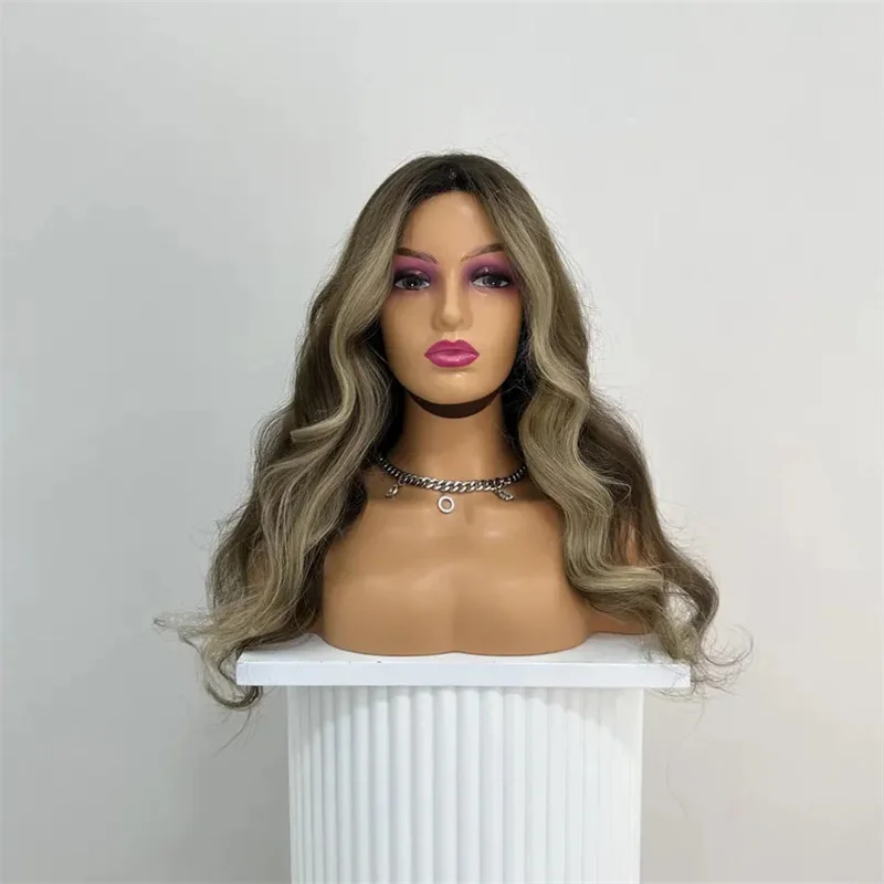 Luxury Ash Brown Highlighted Wig High-Quality Synthetic Hair Lace Front Wig 13x4 Glueless HD Lace Natural Look Women's Gift
Luxury Ash Brown Highlighted Wig High-Quality Synthetic Hair Lace Front Wig 13x4 Glueless HD Lace Natural Look Women's Gift