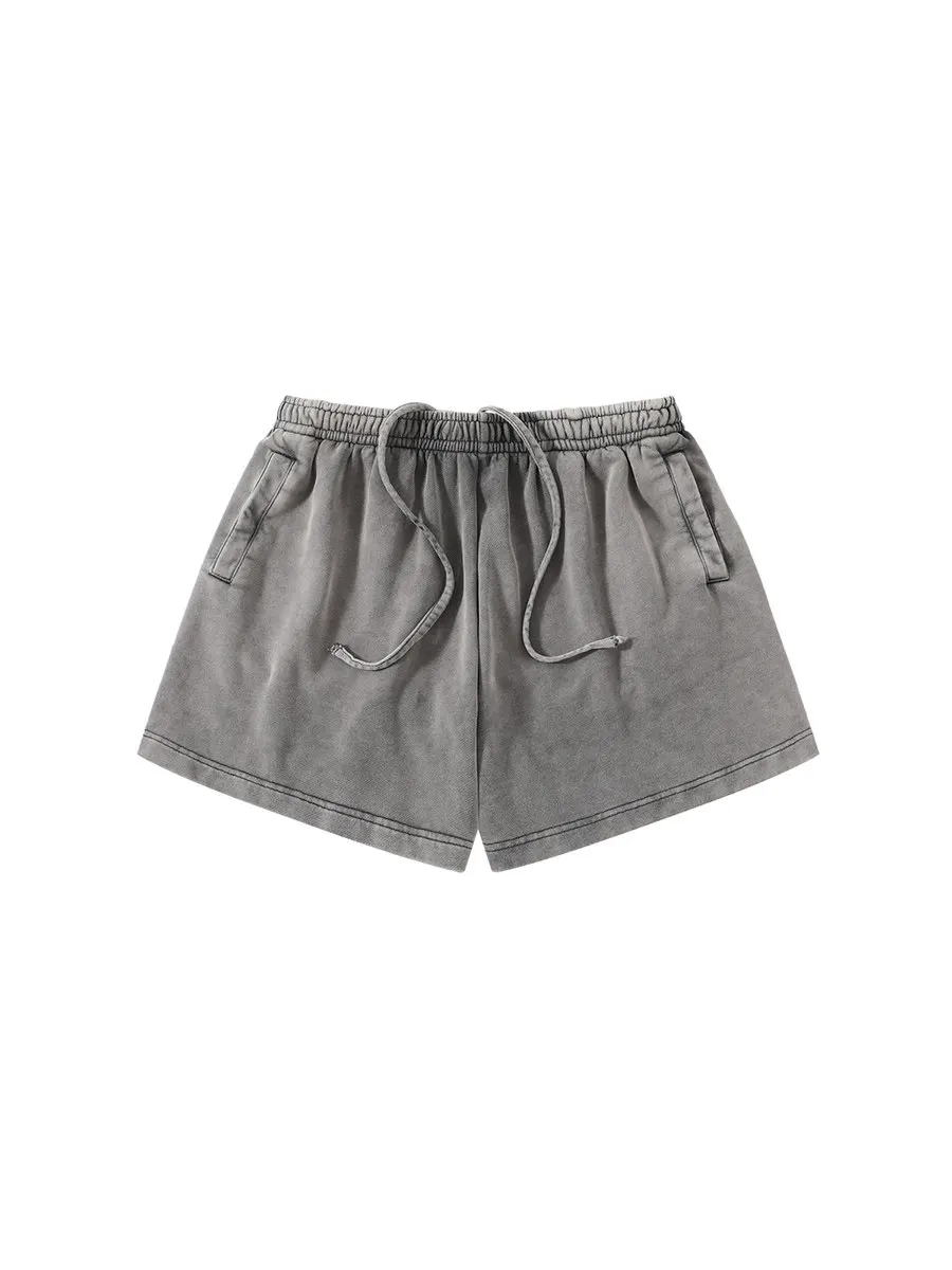 AC washed black gray old clean fit drawstring casual sports shorts 24SS
AC washed black gray old clean fit drawstring casual sports shorts 24SS