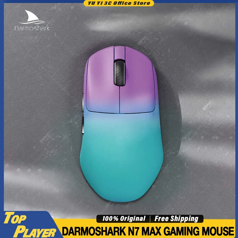 Беспроводная игровая мышь Darmoshark N7 MAX, эргономичный дизайн, 50 г, легкая флагманская мышь Pixart3950, 8000 Гц, частота заката
Беспроводная игровая мышь Darmoshark N7 MAX, эргономичный дизайн, 50 г, легкая флагманская мышь Pixart3950, 8000 Гц, частота заката