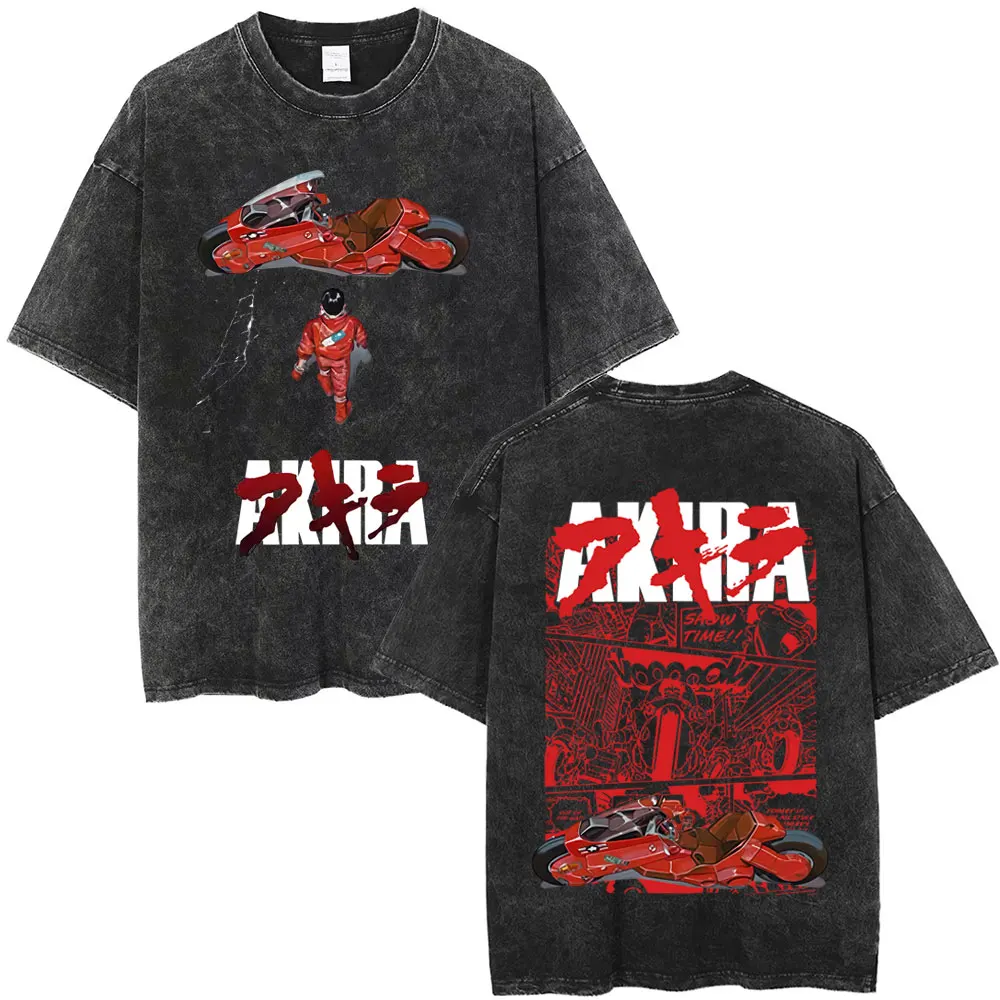 Japanese Science Fiction Cartoon Movie Anime Akira Shotaro Kaneda Washed Vintage T Shirts Men Women Hip Hop Oversized T-shirts 
Japanese Science Fiction Cartoon Movie Anime Akira Shotaro Kaneda Washed Vintage T Shirts Men Women Hip Hop Oversized T-shirts