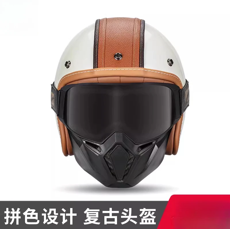 Motorcycle Half Helmet Women's Four Seasons Universal Hard Hat 
Motorcycle Half Helmet Women's Four Seasons Universal Hard Hat