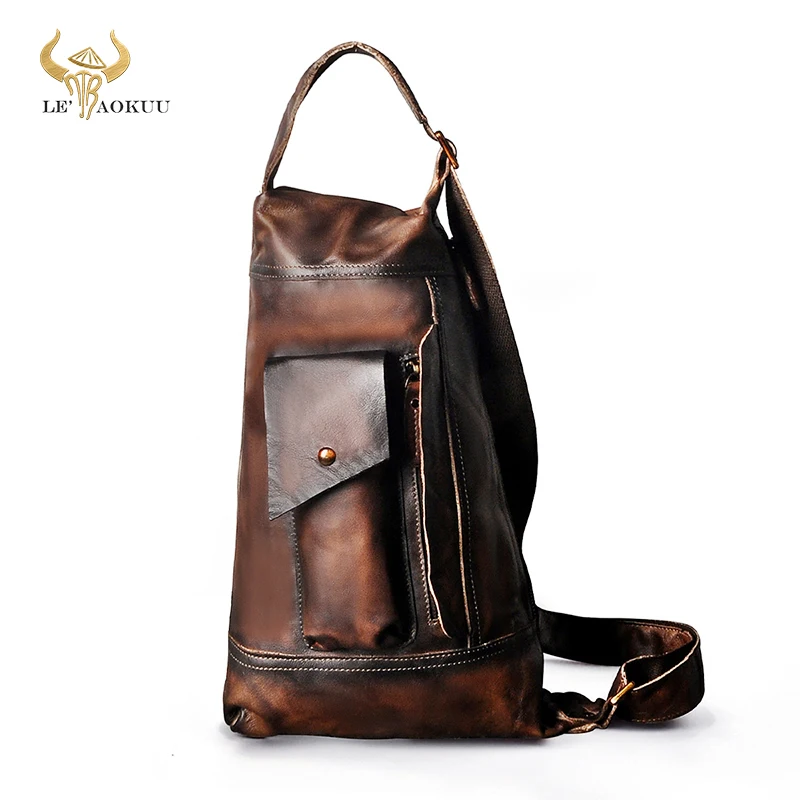Hot Sale Full Grain Leather Coffee Large Cross-body Chest Sling Bag For Men Design Travel One Shoulder Bag Daypack Male 2329
Hot Sale Full Grain Leather Coffee Large Cross-body Chest Sling Bag For Men Design Travel One Shoulder Bag Daypack Male 2329
