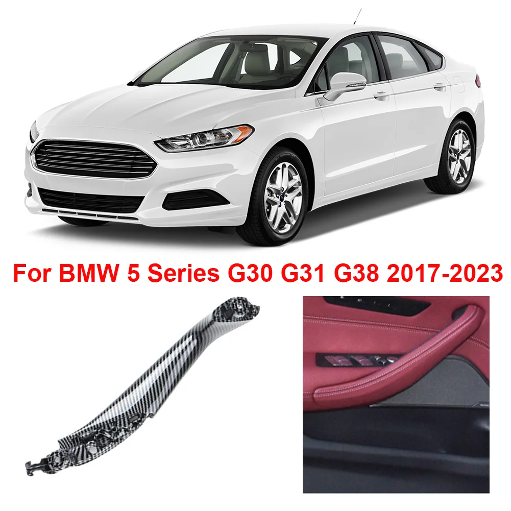 Car Door Handle Inside Panel Trim Left Right Door Pull Handle Carbon Fiber Car Door Pull Grab for BMW 5 Series G30 G31 G38 17-23
Car Door Handle Inside Panel Trim Left Right Door Pull Handle Carbon Fiber Car Door Pull Grab for BMW 5 Series G30 G31 G38 17-23