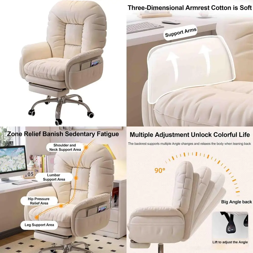 "ergonomic reclining sofa chair for home office desk with padded seat and armrests"
"ergonomic reclining sofa chair for home office desk with padded seat and armrests"