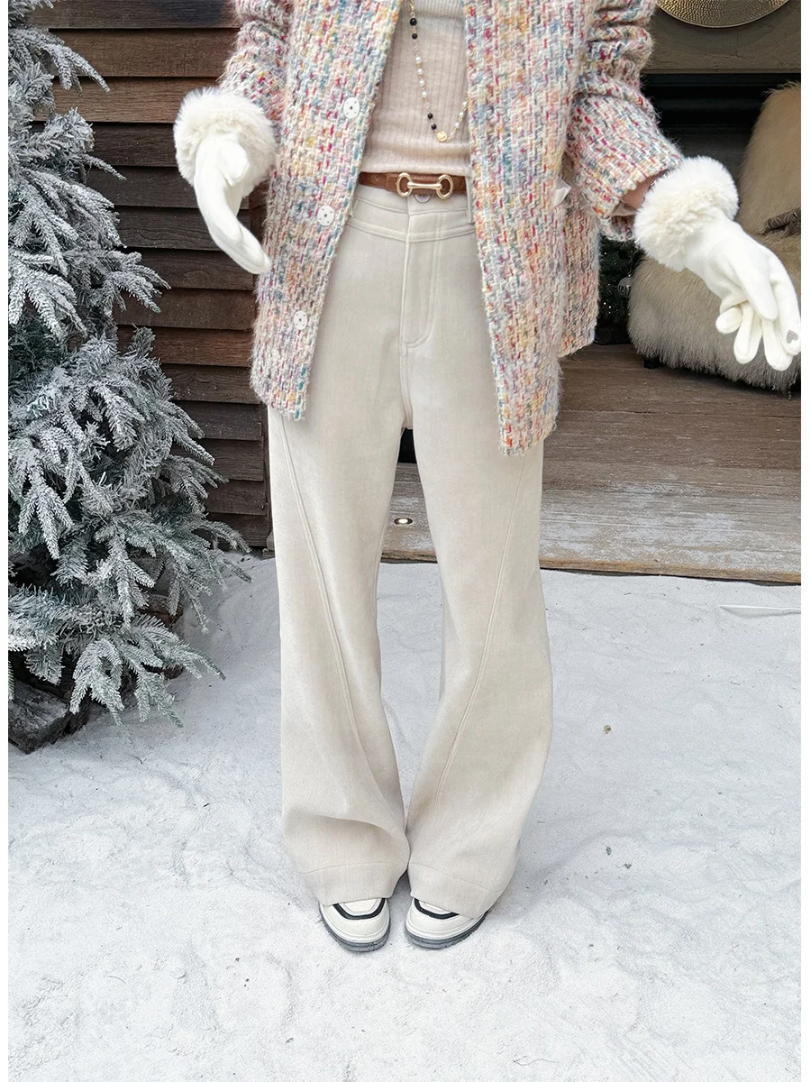 Slimming Effect Casual Pants Coffee Color Pleated Design Micro Flared Legs l Waist Zipper Polyester Fiber Ladies Trousers
Slimming Effect Casual Pants Coffee Color Pleated Design Micro Flared Legs l Waist Zipper Polyester Fiber Ladies Trousers