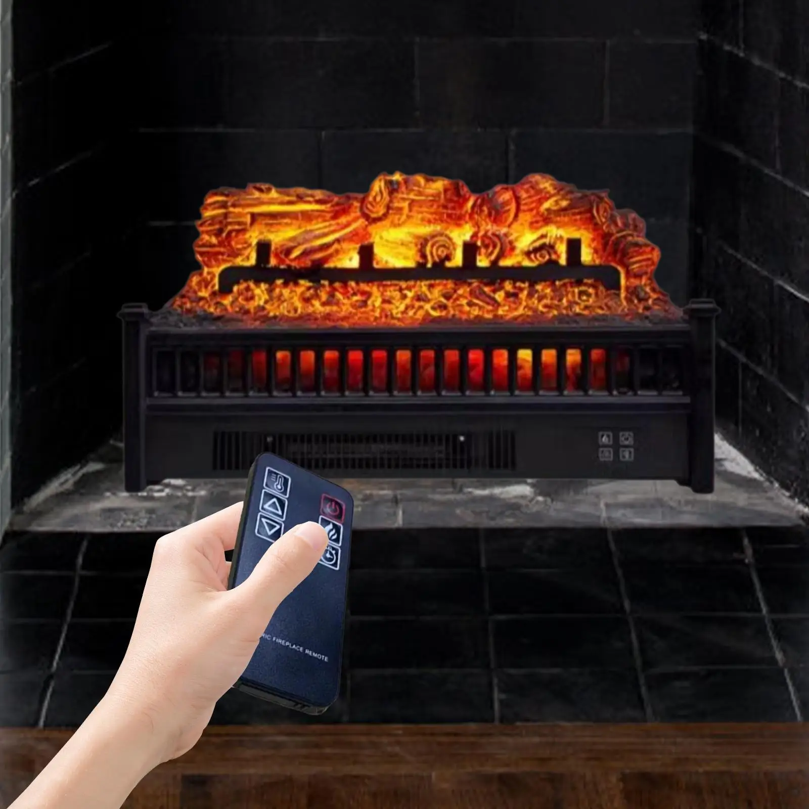 Electric Fireplace Realistic Fake Firewood Flame Home Indoor Adjustable Ornament Heater Decorative Fireplace Simulation Firewood
Electric Fireplace Realistic Fake Firewood Flame Home Indoor Adjustable Ornament Heater Decorative Fireplace Simulation Firewood