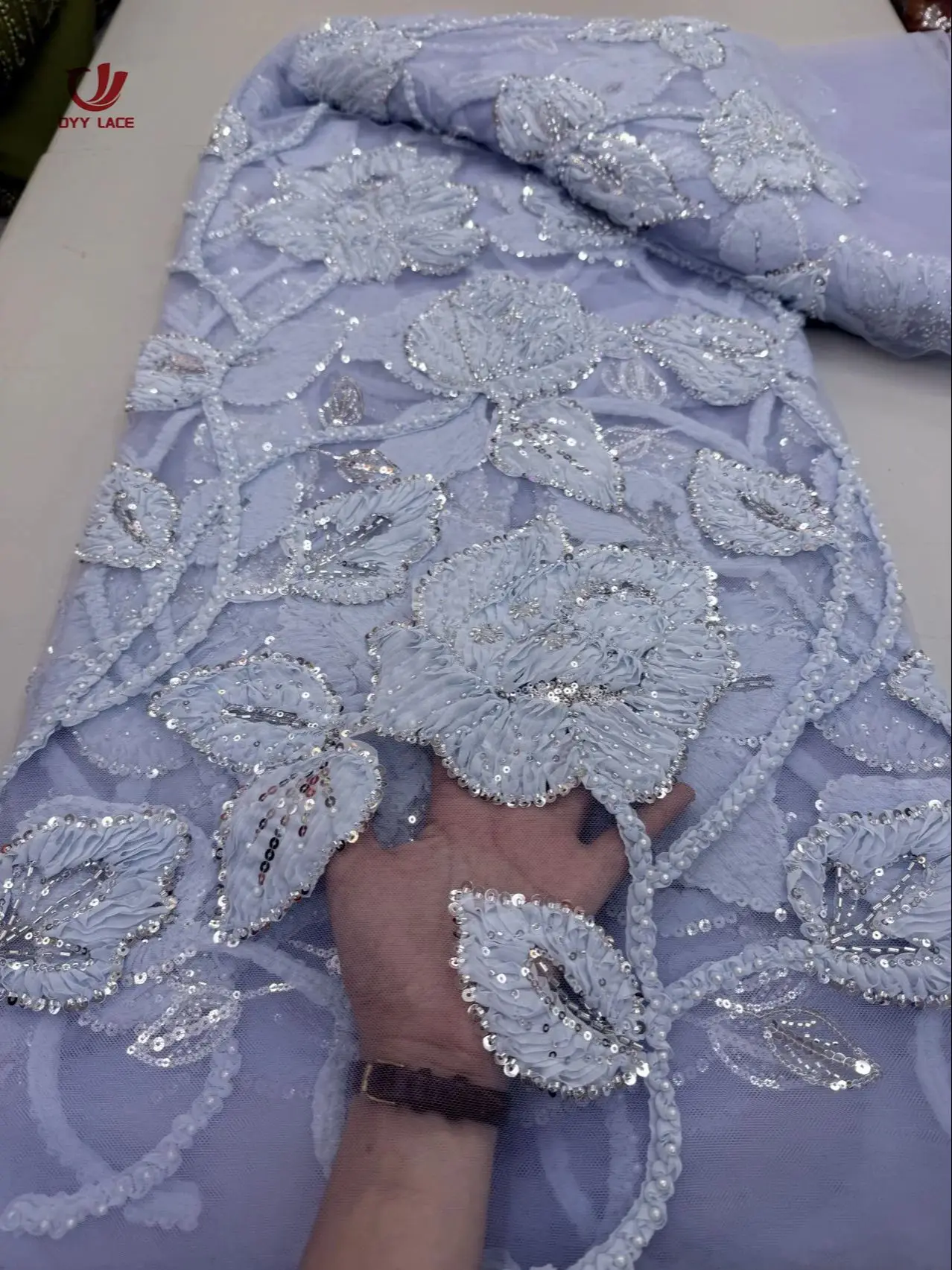 Fashion African Luxury Beaded Tulle Lace Fabric French Sequins Embroidery Lace Fabric For Women Christmas Party Dresses 5 Yards
Fashion African Luxury Beaded Tulle Lace Fabric French Sequins Embroidery Lace Fabric For Women Christmas Party Dresses 5 Yards