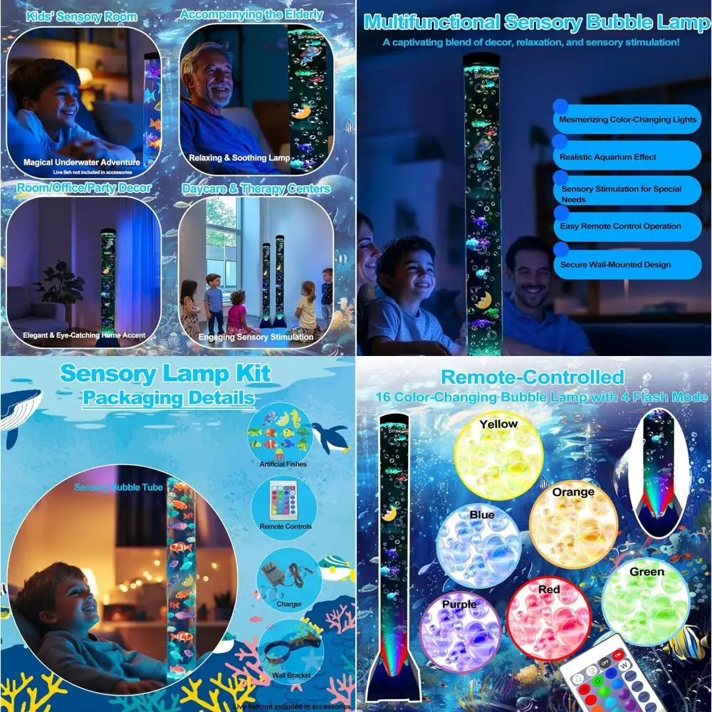 Сенсорная LED-лампа-башня с изменяющим цвет светом и кронштейном – высота 1,2 м, идеально подходит для людей с аутизмом и СДВГ
Сенсорная LED-лампа-башня с изменяющим цвет светом и кронштейном – высота 1,2 м, идеально подходит для людей с аутизмом и СДВГ