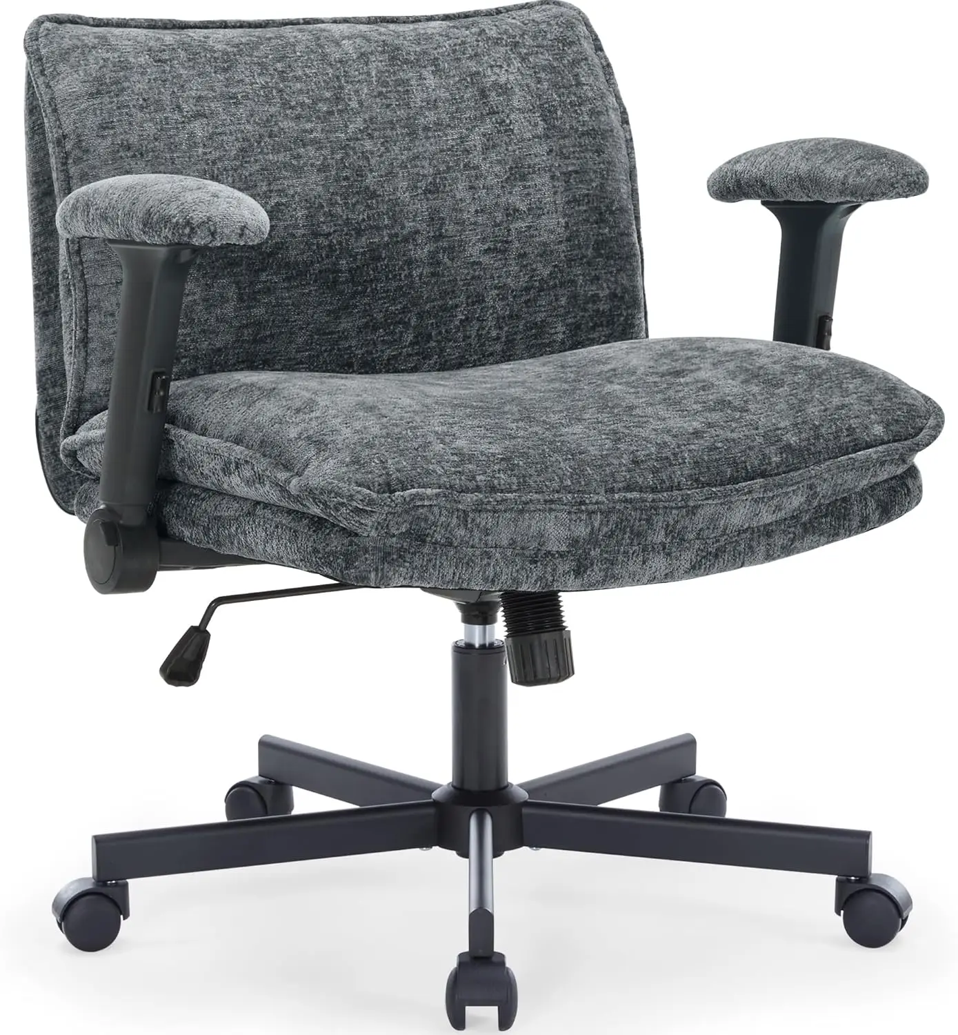 Cross Legged Office Chair With Wheels And Adjustable Flip-Arms, Criss Cross Desk Chair With Thi Cushion, Wide Seat Chair For
Cross Legged Office Chair With Wheels And Adjustable Flip-Arms, Criss Cross Desk Chair With Thi Cushion, Wide Seat Chair For
