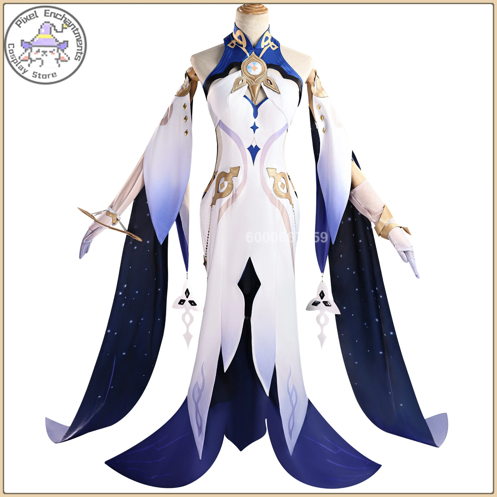 Genshin Impact Istaru Cosplay Outfit Flowing Robe +Blue Gem Belt+Braided Wig Full Set Women's Anime Clothes for Comic Con Party
Genshin Impact Istaru Cosplay Outfit Flowing Robe +Blue Gem Belt+Braided Wig Full Set Women's Anime Clothes for Comic Con Party
