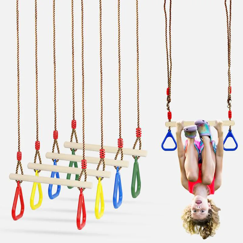 Indoor and outdoor children's ring swing wood triangle ring swing hand holding monkey pole swing
Indoor and outdoor children's ring swing wood triangle ring swing hand holding monkey pole swing