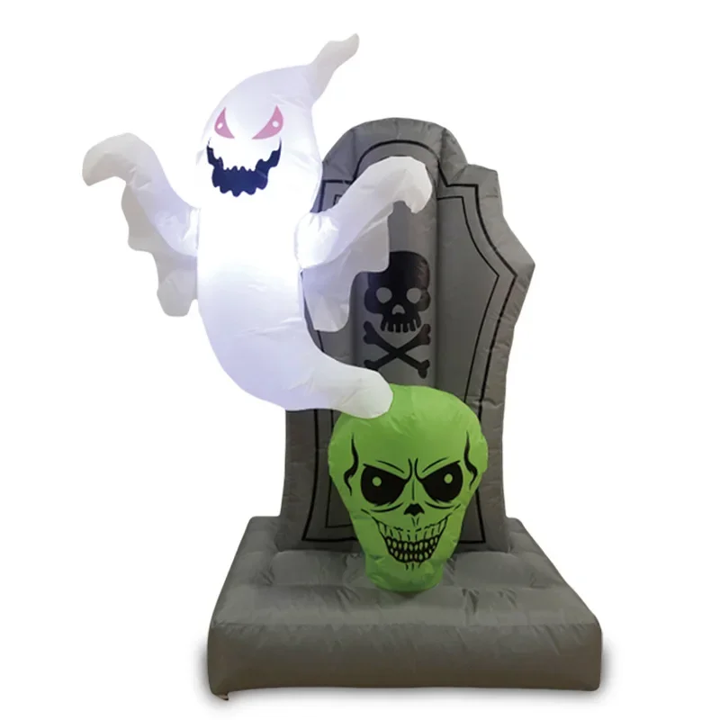 1.5M Halloween Inflatable Ghost, Tombstone, Green Skull, Glowing Air Model, Horror Atmosphere
1.5M Halloween Inflatable Ghost, Tombstone, Green Skull, Glowing Air Model, Horror Atmosphere