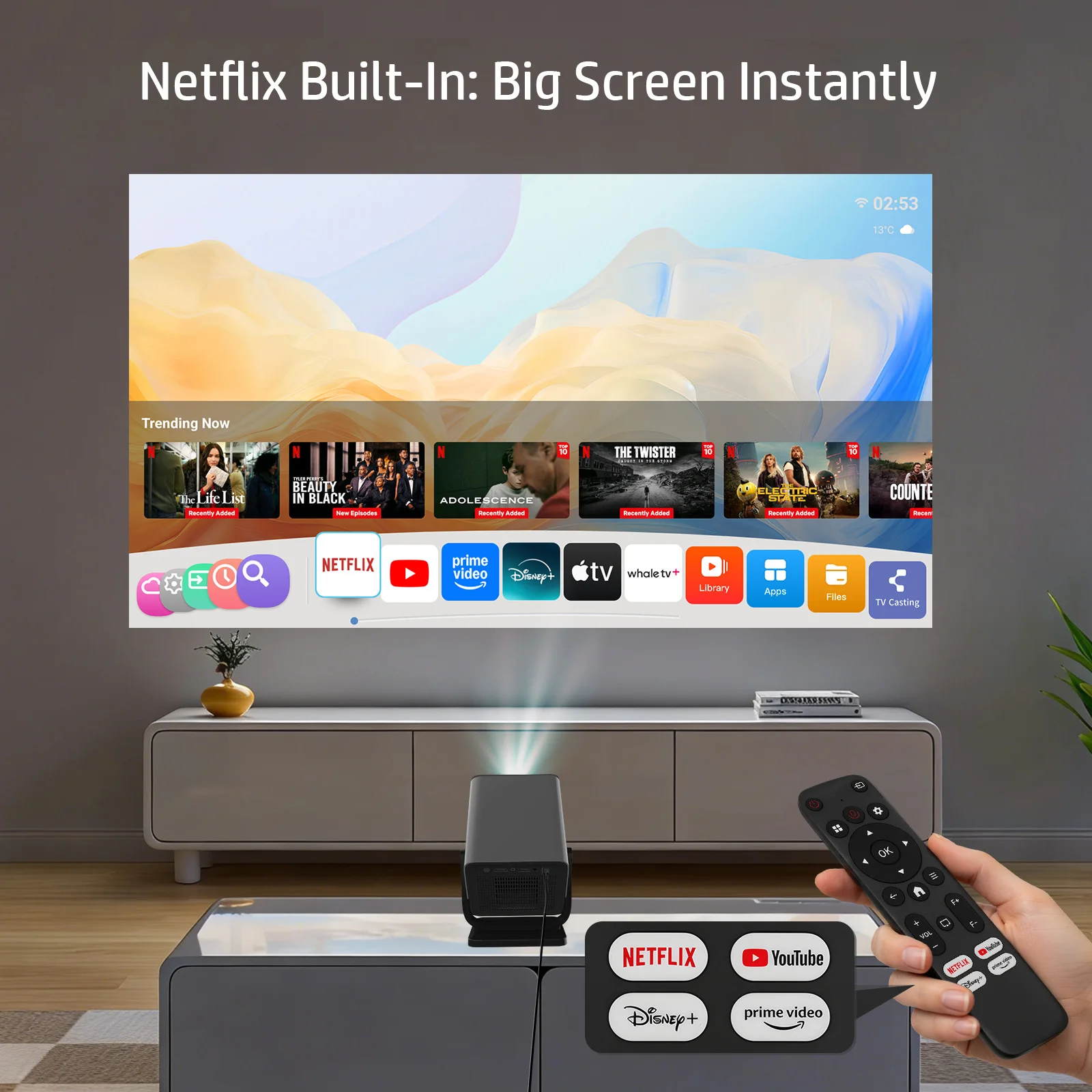 One Projector. Endless Possibilities.Bring Your Vision to Life.MC475, FHD 1920*1080P
One Projector. Endless Possibilities.Bring Your Vision to Life.MC475, FHD 1920*1080P