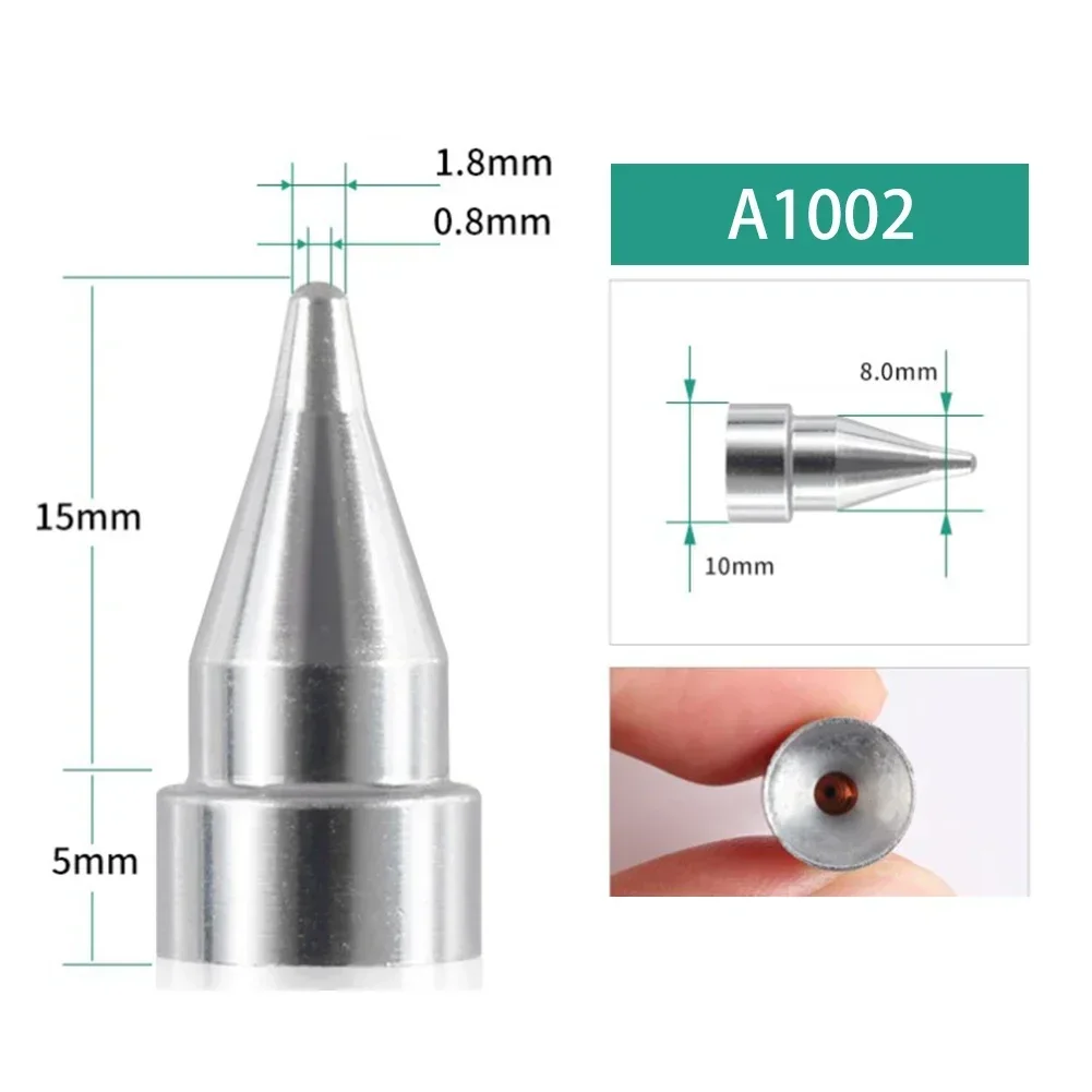 1.0 MM Welding Nozzle Header Iron Tips For 802 808 809 807 817 A1002-7 Series Metal Soldering Welding Tip Header
1.0 MM Welding Nozzle Header Iron Tips For 802 808 809 807 817 A1002-7 Series Metal Soldering Welding Tip Header