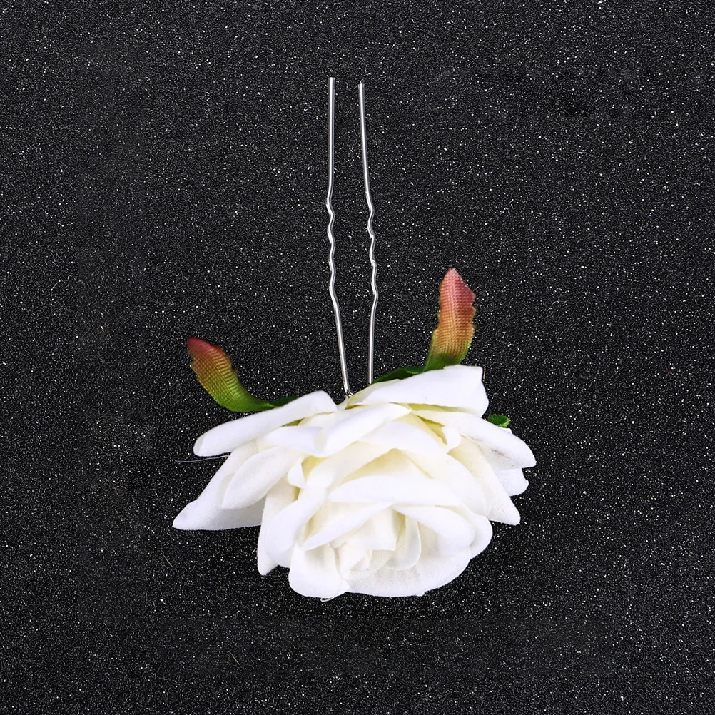 4Pcs Simulation Rose Hairpin Elegant Chic Headdress for Bride Women Wedding Party Hair Accessories Stylish Headwear 
4Pcs Simulation Rose Hairpin Elegant Chic Headdress for Bride Women Wedding Party Hair Accessories Stylish Headwear