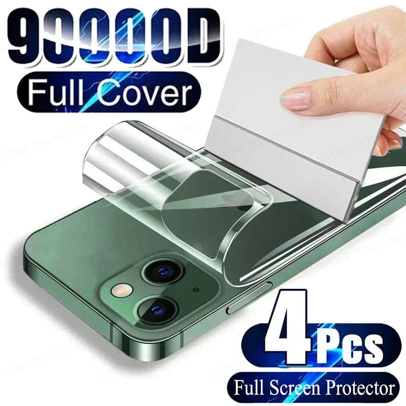 4Pcs Hydrogel Film For iPhone 15 14 12 13 Pro Max Screen Protectors For iPhone 14 15 Plus 12 13 Mini 15 Pro Back Film Not Glass
4Pcs Hydrogel Film For iPhone 15 14 12 13 Pro Max Screen Protectors For iPhone 14 15 Plus 12 13 Mini 15 Pro Back Film Not Glass