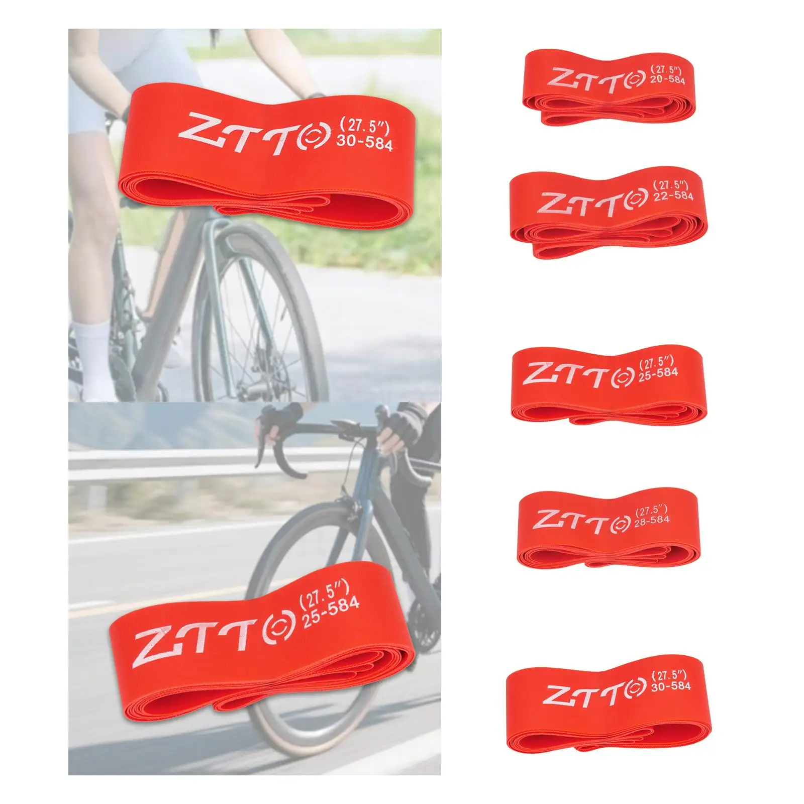 2 Pieces Bike Tire Liner Nylon Bicycle Rim Tape 27.5'' Bike Inner Tube Protector Liner for Mountain Bikes Cycling Accessories
2 Pieces Bike Tire Liner Nylon Bicycle Rim Tape 27.5'' Bike Inner Tube Protector Liner for Mountain Bikes Cycling Accessories