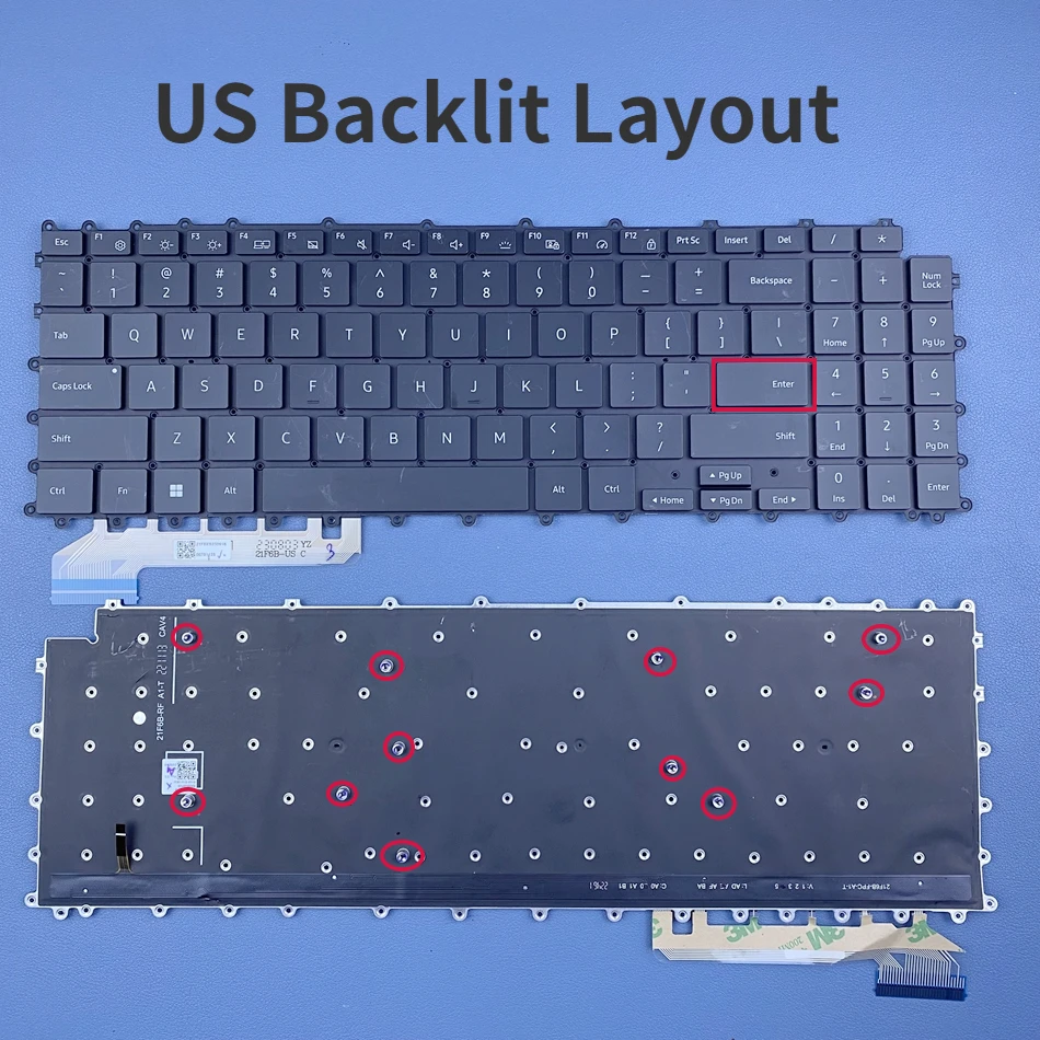 US Brazil Korean GR Backlit Keyboard For Samsung Galaxy Book Pro 950QDB 950QED 930QED 950XED 950XDB 930QDB 960XFH 750QFG Series
US Brazil Korean GR Backlit Keyboard For Samsung Galaxy Book Pro 950QDB 950QED 930QED 950XED 950XDB 930QDB 960XFH 750QFG Series