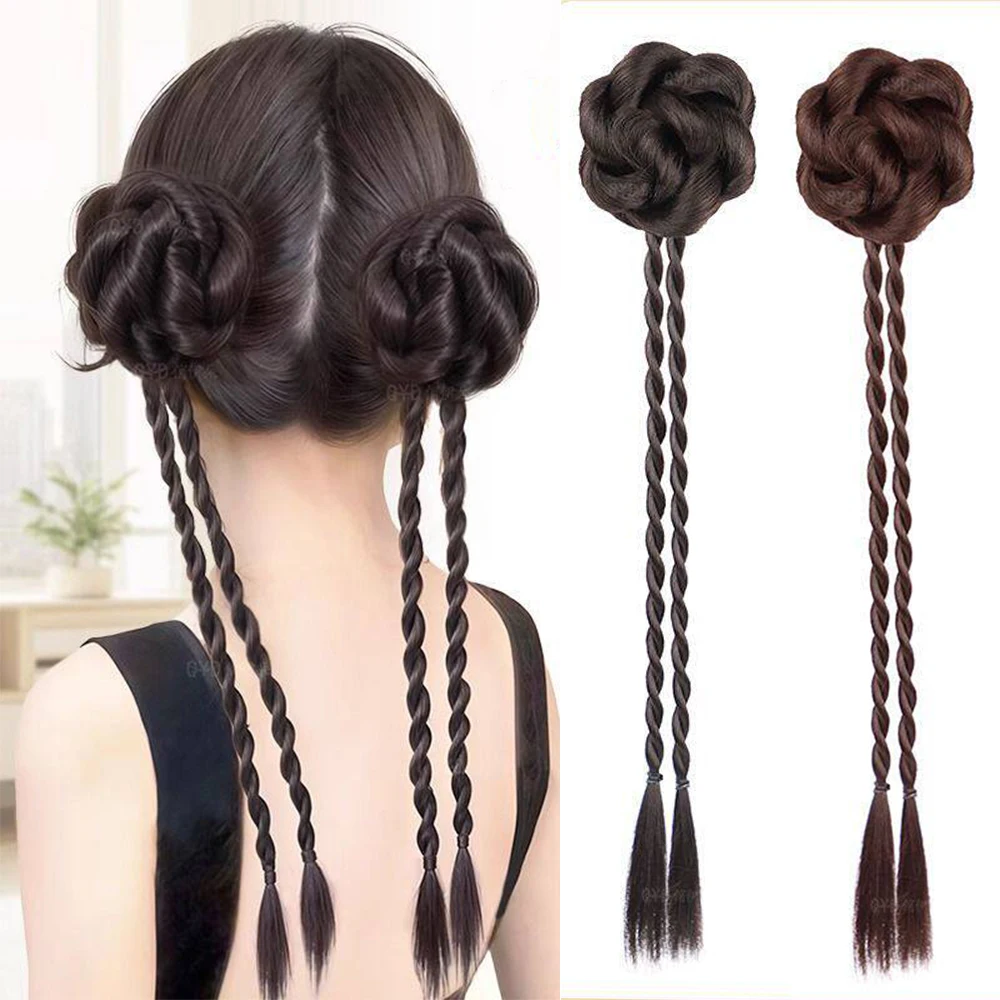 Elegant Lady Claw Clip Lazy Chignon with Braid Ponytail Synthetic Hair Heat Resistant Fluffy Hair Accessories
Elegant Lady Claw Clip Lazy Chignon with Braid Ponytail Synthetic Hair Heat Resistant Fluffy Hair Accessories