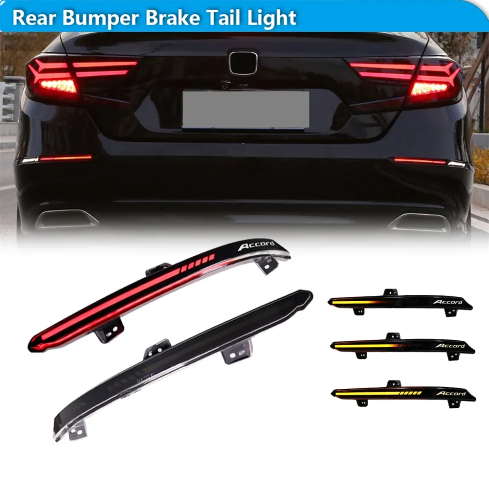 For Honda Accord 2018 2019 2020 2021 Car LED Rear Bumper Reflector Tail/Brake Lights Rear Fog Lights w/ Sequential Turn Signal
For Honda Accord 2018 2019 2020 2021 Car LED Rear Bumper Reflector Tail/Brake Lights Rear Fog Lights w/ Sequential Turn Signal