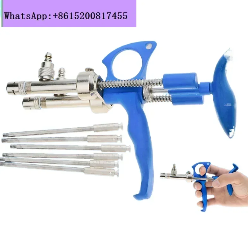 0.1-0.5ml 124 Type Double Needle Syringe Dose Fixed Two Barrels Poultry Chicken Goose Duck Continuous Syringe
0.1-0.5ml 124 Type Double Needle Syringe Dose Fixed Two Barrels Poultry Chicken Goose Duck Continuous Syringe