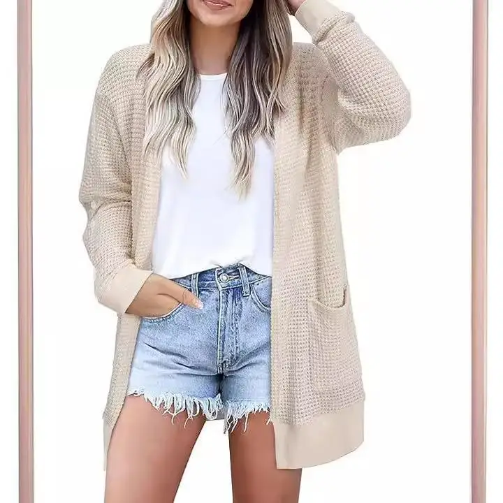 Women's Knitted Cardigan Sweater Thiened European Sle Faionable Ladies Outerwear Spring Autumn Winter Seasonal Clothing
Women's Knitted Cardigan Sweater Thiened European Sle Faionable Ladies Outerwear Spring Autumn Winter Seasonal Clothing