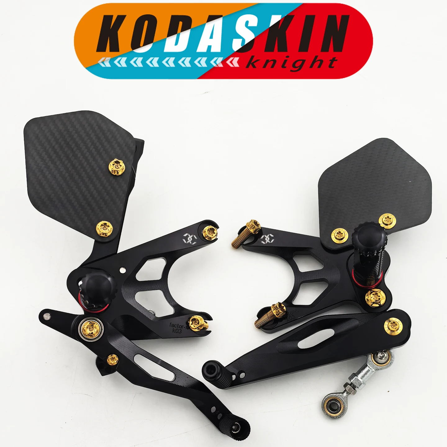 KODASKIN Knight для Kawasaki ZX-10R ZX10R модифицированные легкие подножки из титанового сплава
KODASKIN Knight для Kawasaki ZX-10R ZX10R модифицированные легкие подножки из титанового сплава