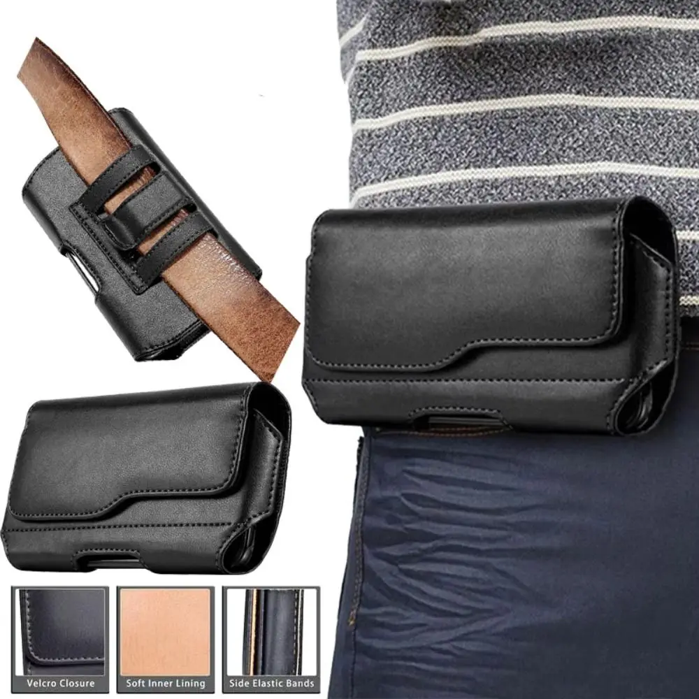 Leather Phone Holster Belt Clip Wear-resisting Horizontal Style Waist Pouch Phone Holster Attached Durable 
Leather Phone Holster Belt Clip Wear-resisting Horizontal Style Waist Pouch Phone Holster Attached Durable