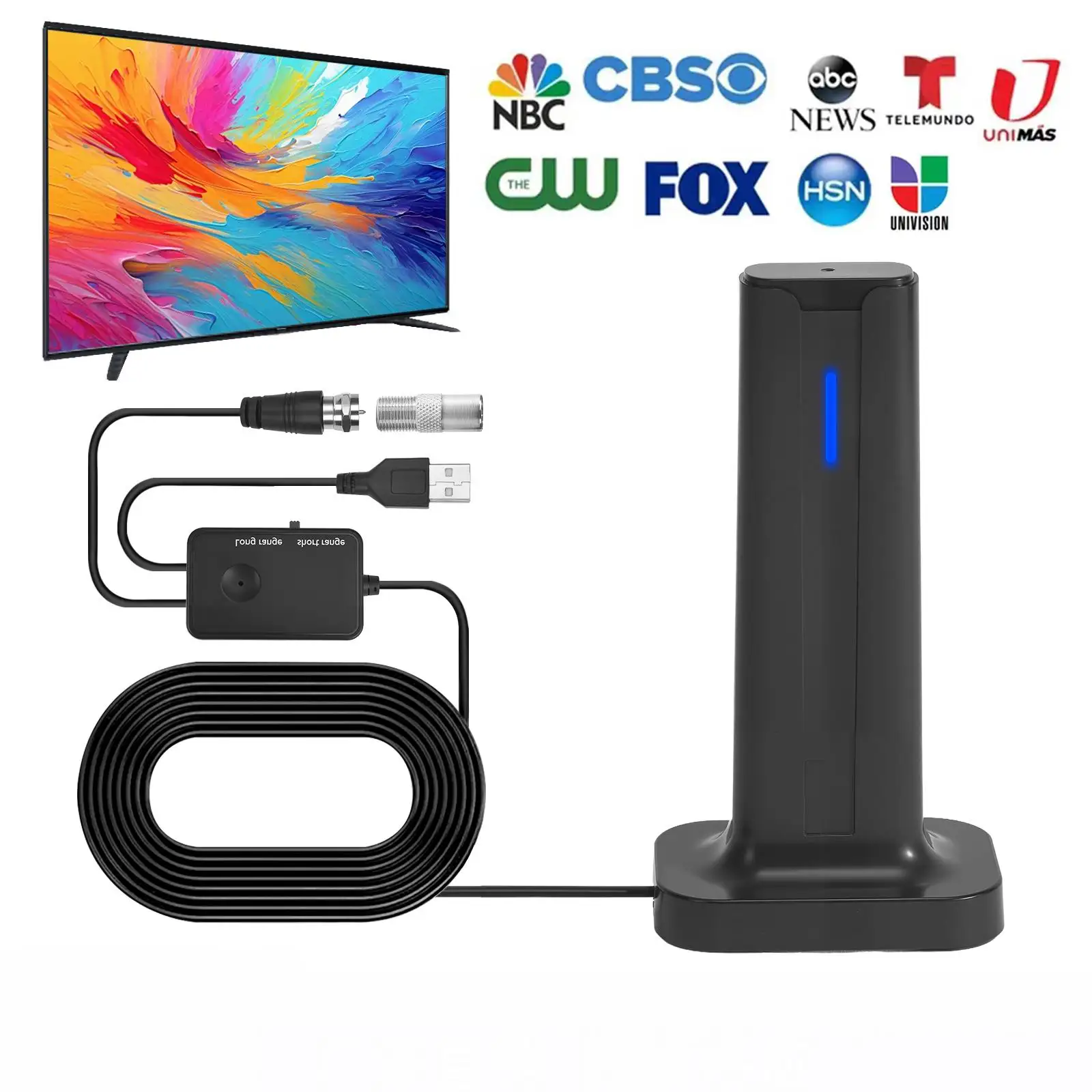 New Ground Wave Digital Tv Antenna Enhanced Long Range Reception Signal Supports 4K 1080P Hdtv Antenna Supports Dvb-T/T2, Isdb-T
New Ground Wave Digital Tv Antenna Enhanced Long Range Reception Signal Supports 4K 1080P Hdtv Antenna Supports Dvb-T/T2, Isdb-T