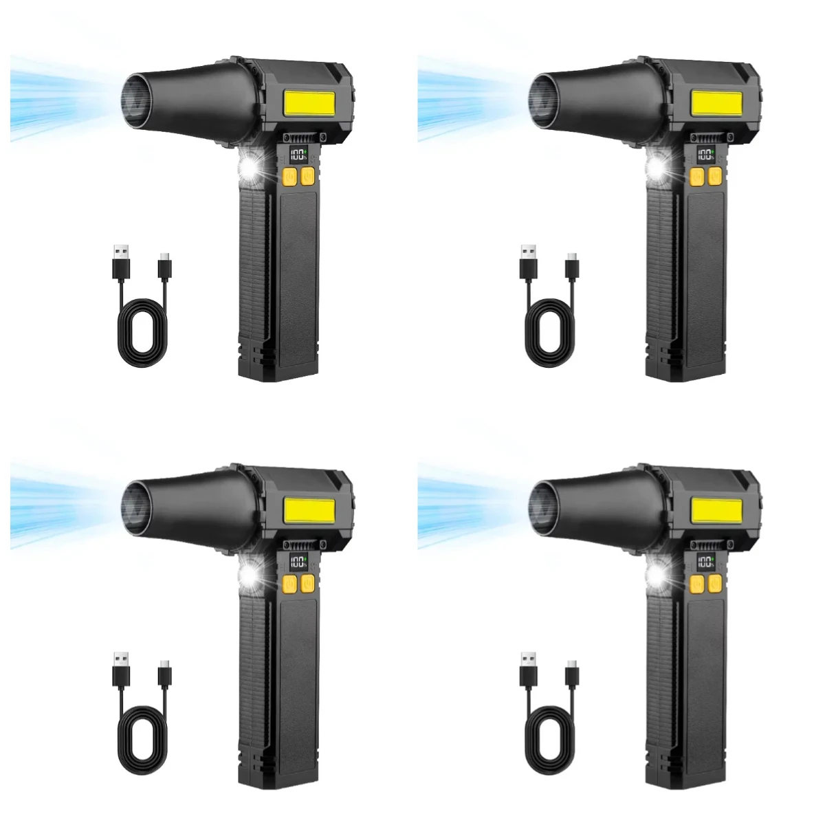16000mAh Turbo Fan Vacuum Cleaner Portable Cordless Compressed Air Duster MultiFunction Various Nozzles Clean with brush
16000mAh Turbo Fan Vacuum Cleaner Portable Cordless Compressed Air Duster MultiFunction Various Nozzles Clean with brush