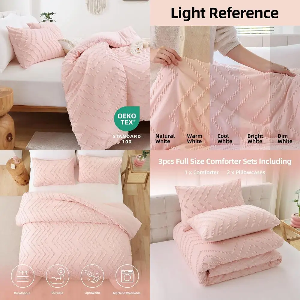 Комплект одеял из трех предметов в стиле бохо с румянами, нейтральное легкое постельное белье в полный размер
Комплект одеял из трех предметов в стиле бохо с румянами, нейтральное легкое постельное белье в полный размер