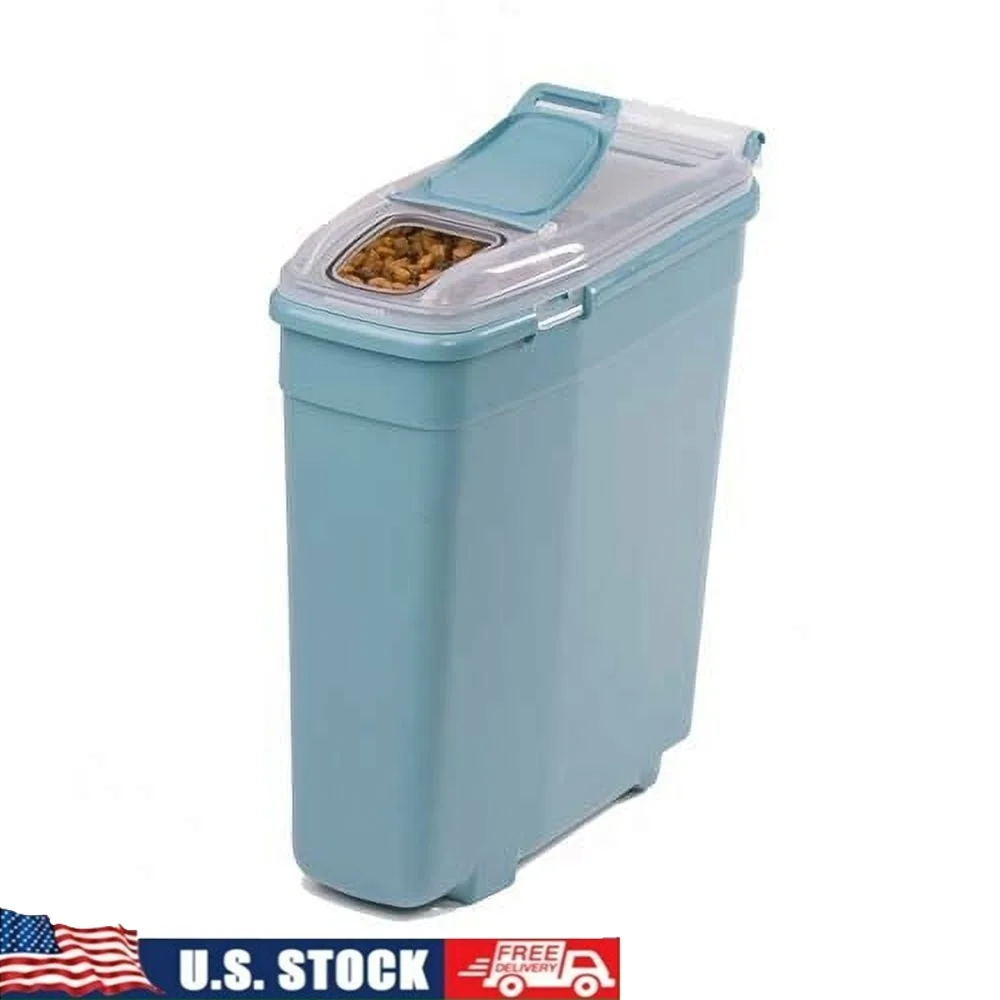 Airtight Stackable Smart Storage Container Dog Food with Gasket Seal Large Top Opening Small Access Lid 50 lbs Capacity
Airtight Stackable Smart Storage Container Dog Food with Gasket Seal Large Top Opening Small Access Lid 50 lbs Capacity