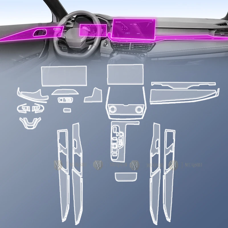 For LYNK&CO 06 2022-2023Car Interior Film Dashboard piano board Shift center console Anti-scratch transparent TPU PPF Film refit
For LYNK&CO 06 2022-2023Car Interior Film Dashboard piano board Shift center console Anti-scratch transparent TPU PPF Film refit
