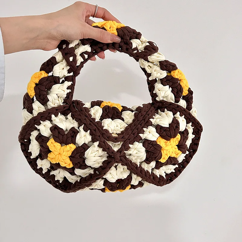 Handmade Crochet Purses and Handbags Bohemian Flower Woven Bags for Women Yarn Knitting Shoulder Bag Ladies Clutch 2024 Purses
Handmade Crochet Purses and Handbags Bohemian Flower Woven Bags for Women Yarn Knitting Shoulder Bag Ladies Clutch 2024 Purses