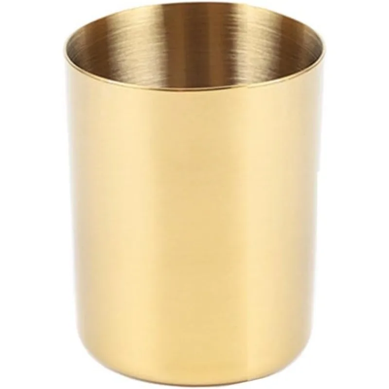 Meiyitian gold pen holder glossy stainless steel pencil mug home desk organizer multi-purpose makeup brush holder
Meiyitian gold pen holder glossy stainless steel pencil mug home desk organizer multi-purpose makeup brush holder