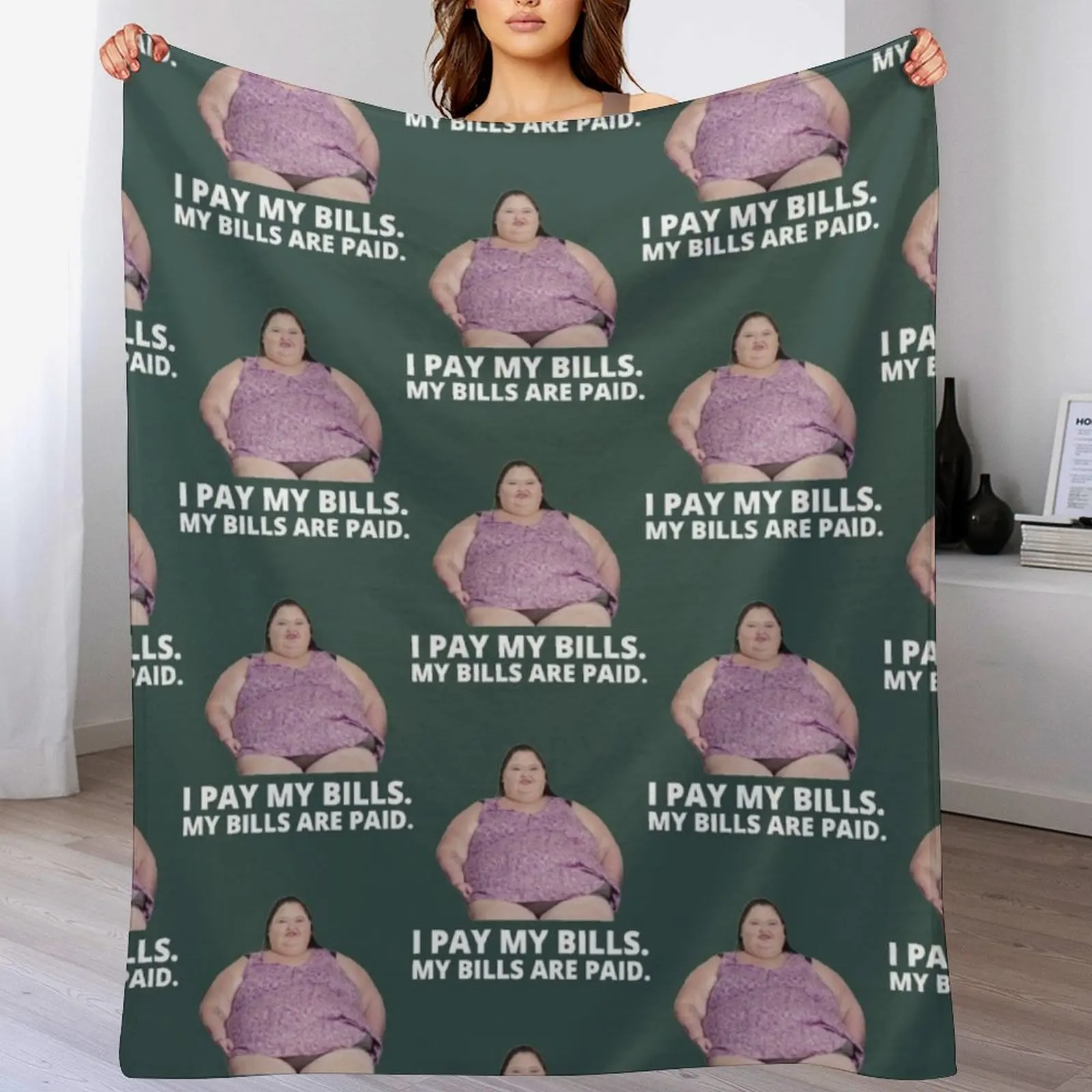 1000lb Sisters Amy - My Bills Are Paid Throw Blanket Stylish Warm Blanket for Living Room Bedroom
1000lb Sisters Amy - My Bills Are Paid Throw Blanket Stylish Warm Blanket for Living Room Bedroom