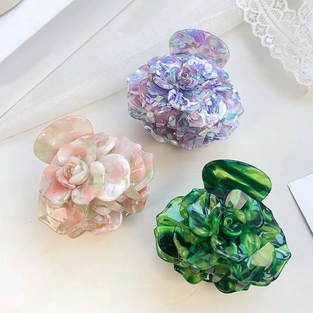 Elegant Camellia Hair Claw Korean Style Gradient Color Flower Shark Clip Hairgrips Creative Acetic Acid Hair Claw Gifts
Elegant Camellia Hair Claw Korean Style Gradient Color Flower Shark Clip Hairgrips Creative Acetic Acid Hair Claw Gifts