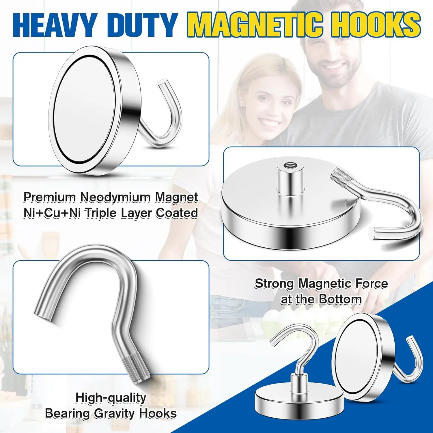 4/1pcs Refrigerator Magnetic Hook Non-punching Strong Magnet Hanging Adhesive Hook for Home Kitchen Workplace Office Hooks
4/1pcs Refrigerator Magnetic Hook Non-punching Strong Magnet Hanging Adhesive Hook for Home Kitchen Workplace Office Hooks