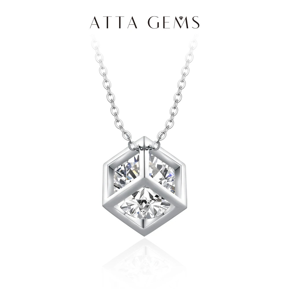 ATTAGEMS 925 Sterling Silver 4.0ct Brilliant Moissanite Necklace for Women White Gold Plated Luxury Pendant Party Jewelry Gift
ATTAGEMS 925 Sterling Silver 4.0ct Brilliant Moissanite Necklace for Women White Gold Plated Luxury Pendant Party Jewelry Gift