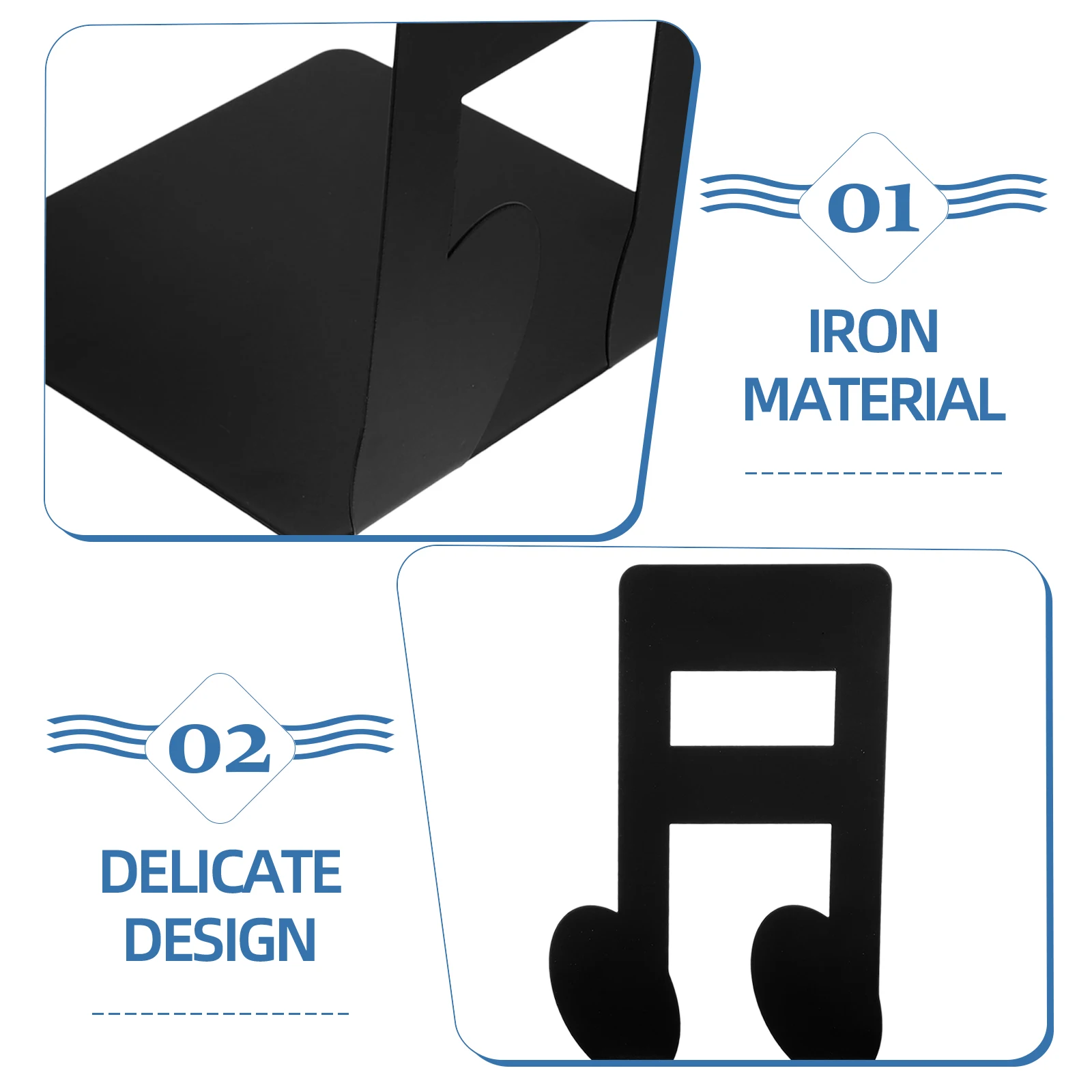 1 Pair Iron Bookend Note Shaped Metal Book Stands Decorative Book Organizers For Study Room Office Desktop Shelf Magazines Files
1 Pair Iron Bookend Note Shaped Metal Book Stands Decorative Book Organizers For Study Room Office Desktop Shelf Magazines Files