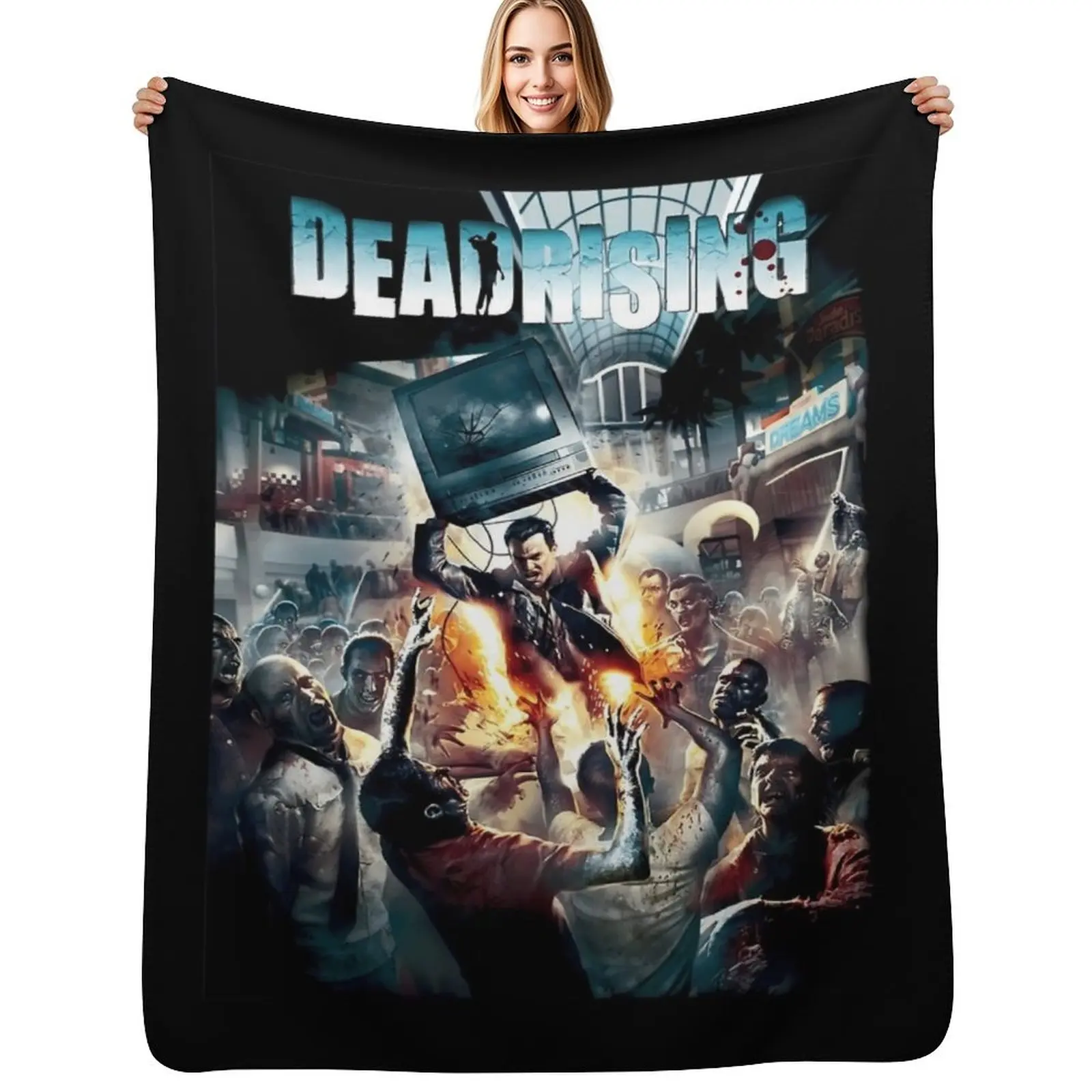 Dead rising poster \t Throw Blanket Stain Resistant Cozy Warm Blanket
Dead rising poster \t Throw Blanket Stain Resistant Cozy Warm Blanket