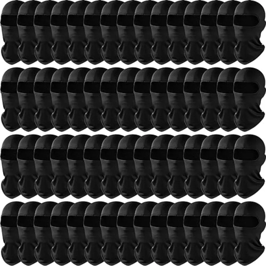 60 Pcs Lightweight Balaclava Face Masks for Men Bulk Breathable Winter Ski Pasamontanas Full Face Cover in Black
60 Pcs Lightweight Balaclava Face Masks for Men Bulk Breathable Winter Ski Pasamontanas Full Face Cover in Black
