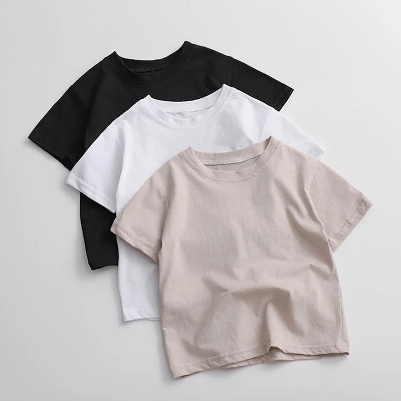 Summer Young Teen Tops New Loose Pure Color Young Tennager T-shirt Versatile Round Neck Short Sleeves Kids Babys Boys Girls Tops
Summer Young Teen Tops New Loose Pure Color Young Tennager T-shirt Versatile Round Neck Short Sleeves Kids Babys Boys Girls Tops